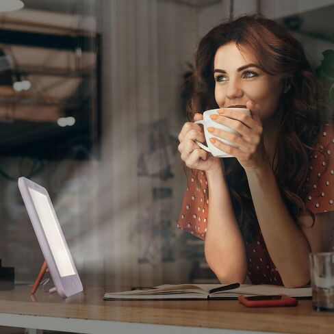 OttLite ClearSun LED Light Therapy Lamp – Depression Light to Improve Mood, Sleep & Winter Blues, UV Free Safe Light, 3 Intensity Levels, Touch Activated Controls in Saudi Arabia