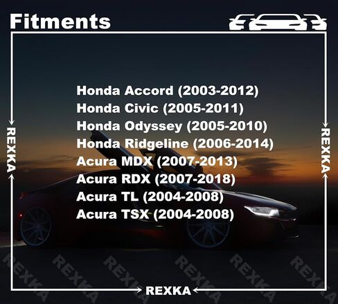 5 مجموعات من Rexka مشبك مقبض الباب الداخلي يسار ويمين 3.6 مم قضيب / فتحة 6 مم لسيارة Honda Acura Accord Civic MDX Odyssey RDX Ridgeline TL TSX - مشبك قضيب قفل الباب داخل الكباس 72174-S2X-003 72134-S2X-003 in Saudi Arabia