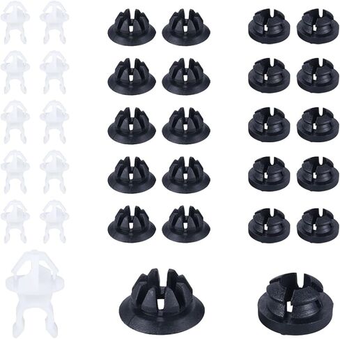 30 PCS Hood Prop Rod Holder Clip, Car Engine Hood Support Prop Rod Grommet Clips, Auto Decorative Accessories, Compatible with 91503-SS0-003, Fit for Most Cars Automobile Bracket in Saudi Arabia