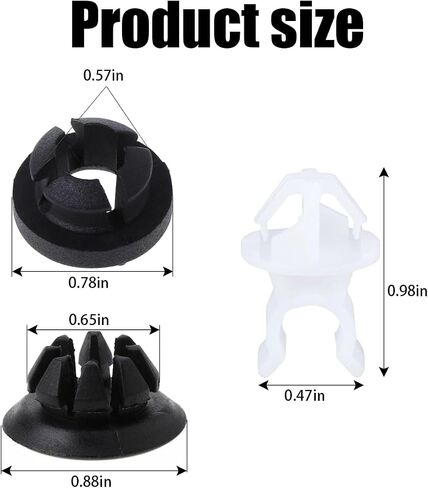 30 PCS Hood Prop Rod Holder Clip, Car Engine Hood Support Prop Rod Grommet Clips, Auto Decorative Accessories, Compatible with 91503-SS0-003, Fit for Most Cars Automobile Bracket in Saudi Arabia