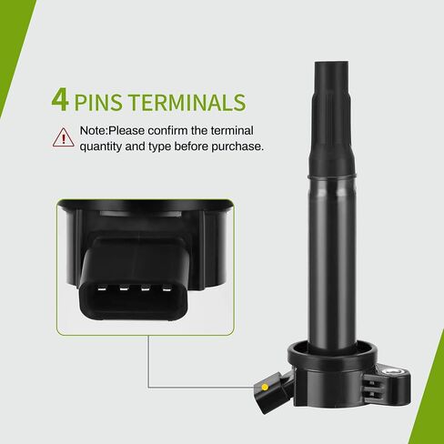 AUTOSAVER88 Ignition Coil Pack + Platinum Spark Plug Set of 6 Compatible with 15-16 Avalon, 07-16 Camry Sienna, 08-16 Highlander, 06-12 RAV4, 09-15 Venza, 07-16 ES350, 07-15 RX350, 10-15 RX450h in Saudi Arabia
