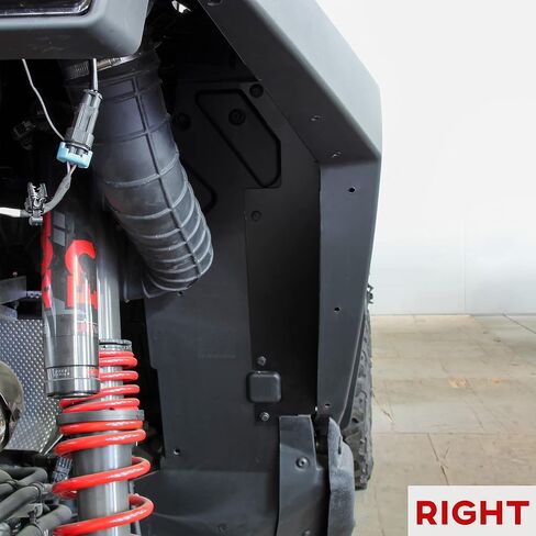 SAUTVS فولاذ للعجلة الخلفية جيدًا لـ Polaris RZR PRO XP/Turbo R، واقي إطار واقي الطين الخلفي باللون الأسود لملحقات Polaris RZR PRO XP/ XP4/ Turbo R/ R4 2020-2024 (قطعتان) in Saudi Arabia