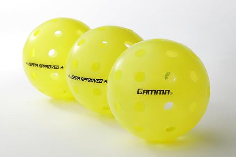 GAMMA Sports Photon Indoor Pickleball Balls, USAPA Approved, Pickleball Accessories, Pack of 03 in Saudi Arabia