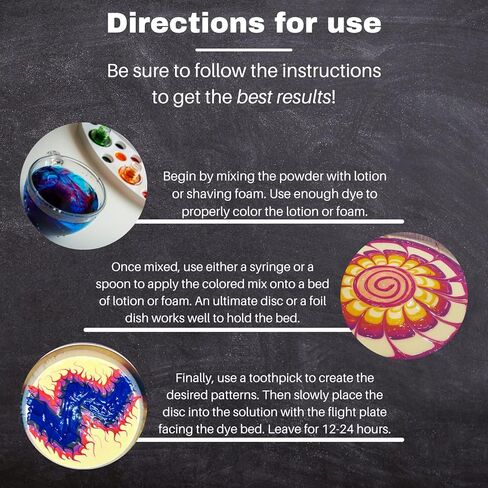 PRO Chemical Disc Golf Dye Kit | Personalize Your Discs However You Want |Disc Golf Discs Tie Dye |Perfect for Beginners to Disc Dyeing | Disc Golf Accessories in Kuwait