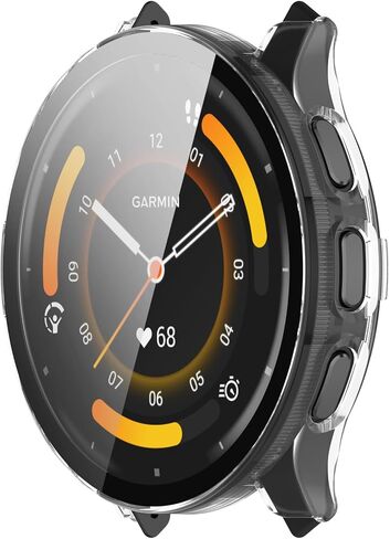 واقي شاشة متوافق مع حافظات Garmin Venu 3 (ليس لـ Venu 3S 41 مم) حافظة ساعة ذكية مخدوشة بغطاء كامل واقيات الشاشة مخصصة لـ Garmin Venu 3 45 مم (شفاف) in Saudi Arabia