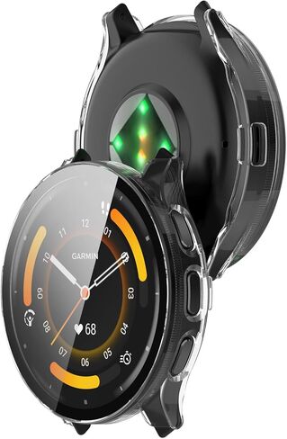 واقي شاشة متوافق مع حافظات Garmin Venu 3 (ليس لـ Venu 3S 41 مم) حافظة ساعة ذكية مخدوشة بغطاء كامل واقيات الشاشة مخصصة لـ Garmin Venu 3 45 مم (شفاف) in Saudi Arabia