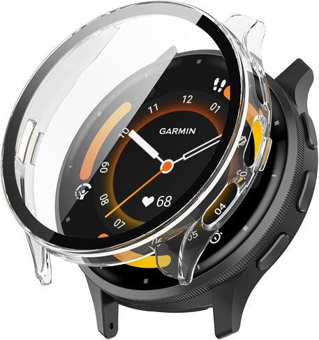 واقي شاشة متوافق مع حافظات Garmin Venu 3 (ليس لـ Venu 3S 41 مم) حافظة ساعة ذكية مخدوشة بغطاء كامل واقيات الشاشة مخصصة لـ Garmin Venu 3 45 مم (شفاف) in Saudi Arabia