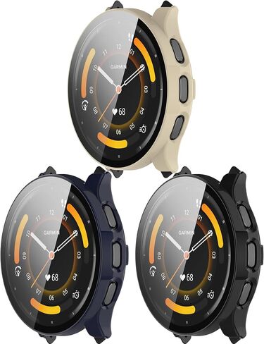 واقي شاشة متوافق مع حافظات Garmin Venu 3 (ليس لـ Venu 3S 41 مم) حافظة ساعة ذكية مخدوشة بغطاء كامل واقيات الشاشة مخصصة لـ Garmin Venu 3 45 مم (شفاف) in Saudi Arabia