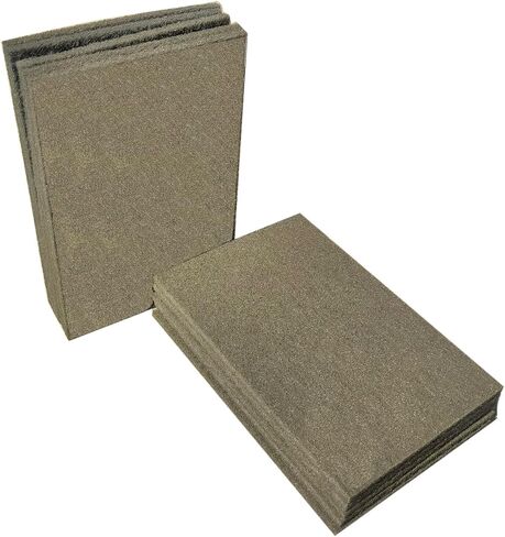 Premium 10 Pack 6" x 9" General Purpose Scuff Pads - Scuffing, Scouring, Sanding, Paint Primer Prep Adhesion Scratch - Surface Preparation Automotive Car Auto Body Woodworking Wood (Brown + Grey) in Kuwait