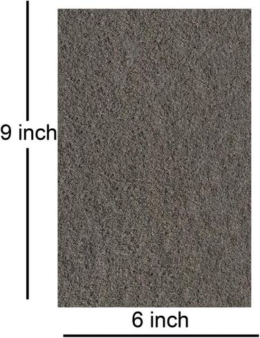 Premium 10 Pack 6" x 9" General Purpose Scuff Pads - Scuffing, Scouring, Sanding, Paint Primer Prep Adhesion Scratch - Surface Preparation Automotive Car Auto Body Woodworking Wood (Brown + Grey) in Kuwait