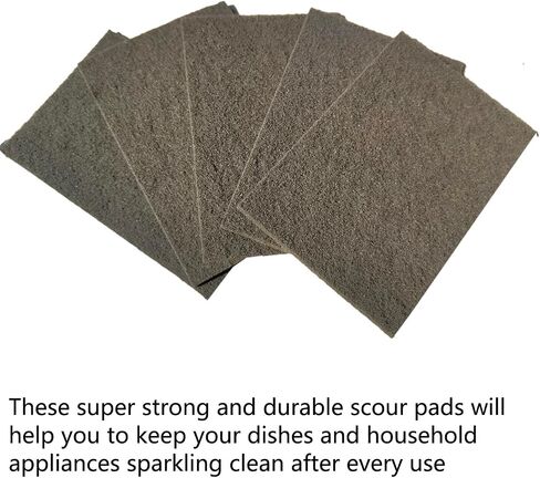 Premium 10 Pack 6" x 9" General Purpose Scuff Pads - Scuffing, Scouring, Sanding, Paint Primer Prep Adhesion Scratch - Surface Preparation Automotive Car Auto Body Woodworking Wood (Brown + Grey) in Kuwait