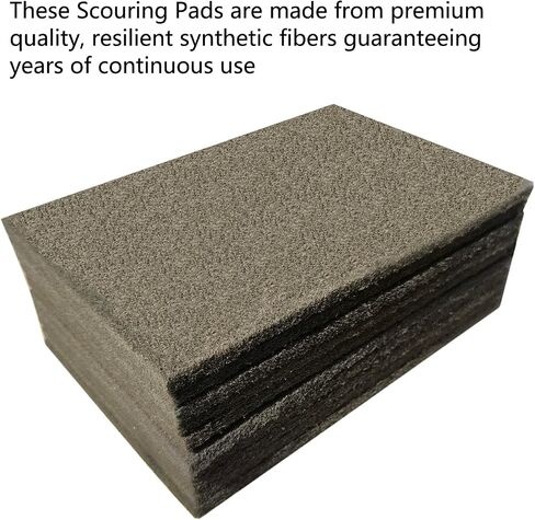 Premium 10 Pack 6" x 9" General Purpose Scuff Pads - Scuffing, Scouring, Sanding, Paint Primer Prep Adhesion Scratch - Surface Preparation Automotive Car Auto Body Woodworking Wood (Brown + Grey) in Kuwait