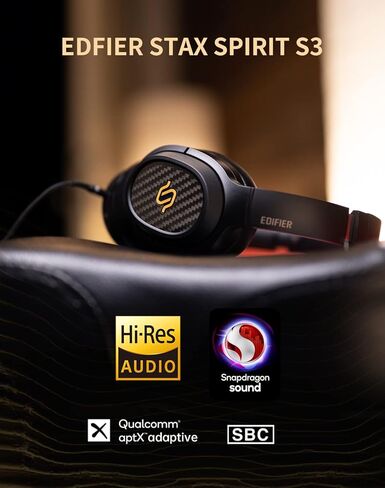 Edifier STAX SPIRIT S3 Wireless Planar Magnetic Headphone, Bluetooth Hi-Fi Headphone with Hi-Res & Snapdragon Sound with Mic for Audiophiles, Home, Studio in Saudi Arabia