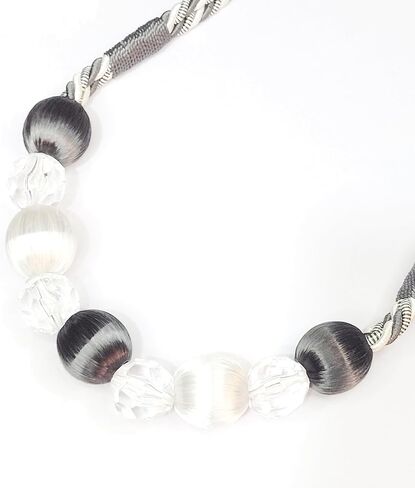 2 حزمة من الستائر المطرزة بشراشيب، ستائر مصنوعة يدويًا، ستائر من البوليستر مطرزة بحبل من الخلف - عنابي/ذهبي in Kuwait