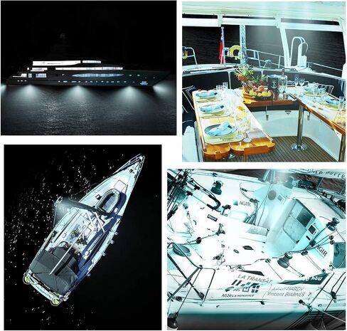 Marine Boat Lights, Utility Led Interior Lights Boat Deck Courtesy Cockpit Decoration Light, Waterproof Boat Navigation Lights for Yacht Fishing Pontoon Kayak Sailboat 12V 24V,6Pcs in Saudi Arabia