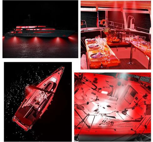 Marine Boat Lights, Utility Led Interior Lights Boat Deck Courtesy Cockpit Decoration Light, Waterproof Boat Navigation Lights for Yacht Fishing Pontoon Kayak Sailboat 12V 24V,6Pcs in Saudi Arabia