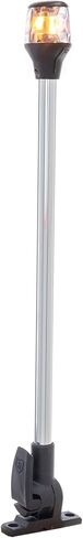 Attwood 7202-P-7 ضوء Lightarmor قابل للطي 20 بوصة متوهج 3 ميل بحري/مصباح مرساة، فضي، مقاس واحد in Saudi Arabia