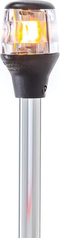Attwood 7202-P-7 ضوء Lightarmor قابل للطي 20 بوصة متوهج 3 ميل بحري/مصباح مرساة، فضي، مقاس واحد in Saudi Arabia