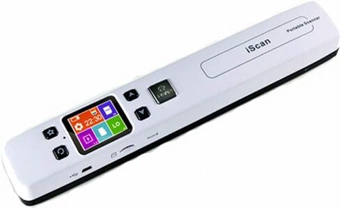 ماسح ضوئي محمول للصور، ماسح ضوئي لاسلكي للمستندات، ماسح ضوئي محمول لصورة المستندات مع بطاقة SD سعة 16 جيجا، 300/600 /1050 نقطة في البوصة، هامش صفر، شاشة ملونة مقاس 1.8 بوصة للمعاينة in Kuwait