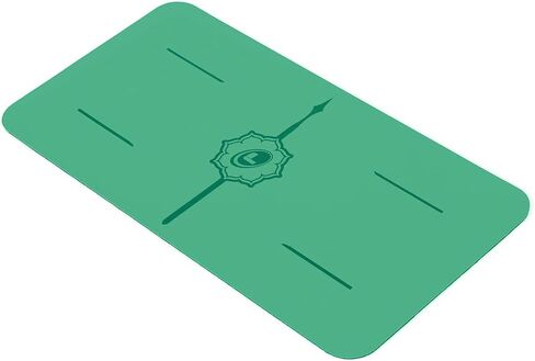 Liforme Yoga Pad - Free Yoga Bag Included - Patented Alignment System, Warrior-like Grip, Non-slip, Eco-friendly and biodegradable, 4.2mm thick pad for knee, elbow and hand support during Yoga in Saudi Arabia