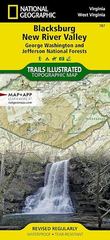 Blacksburg, New River Valley [George Washington and Jefferson National Forests] (National Geographic Trails Illustrated Map) (National Geographic Trails Illustrated Map, 787) in Saudi Arabia