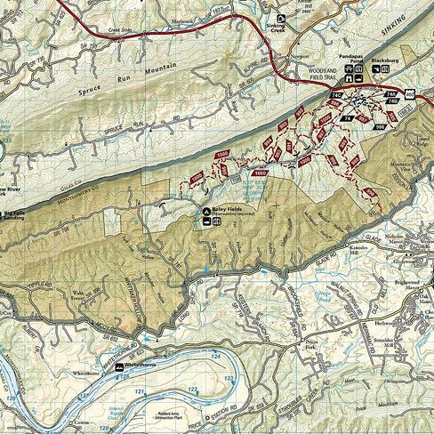 Blacksburg, New River Valley [George Washington and Jefferson National Forests] (National Geographic Trails Illustrated Map) (National Geographic Trails Illustrated Map, 787) in Saudi Arabia
