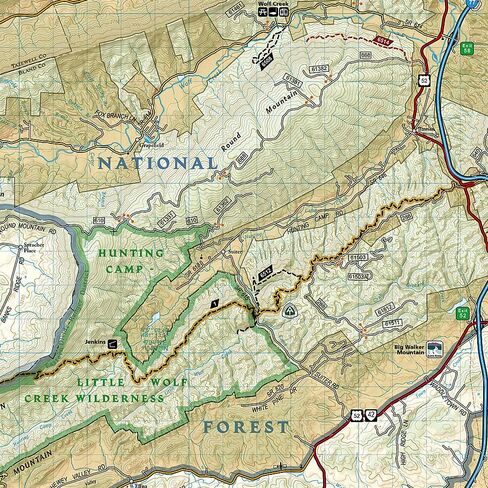 Blacksburg, New River Valley [George Washington and Jefferson National Forests] (National Geographic Trails Illustrated Map) (National Geographic Trails Illustrated Map, 787) in Saudi Arabia