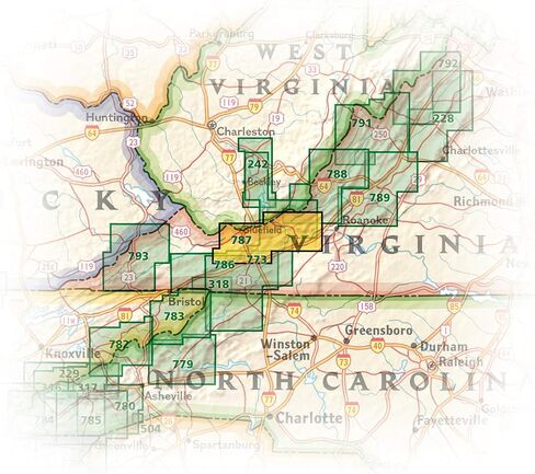 Blacksburg, New River Valley [George Washington and Jefferson National Forests] (National Geographic Trails Illustrated Map) (National Geographic Trails Illustrated Map, 787) in Saudi Arabia