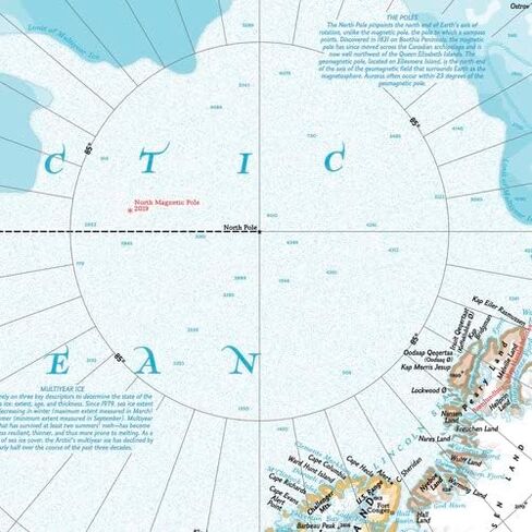 National Geographic Maps: The Arctic Political Wall Map - Compact - 21 x 16 inches in Saudi Arabia