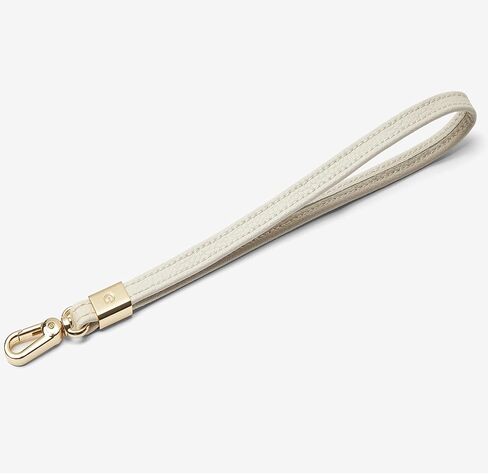 ZVE Hand Wrist Strap Anti-Lost PU Leather Lanyard for Camera Cell Phone Purse Keychain-Charms Wallet Case Around Your Wrist - Beige in Saudi Arabia