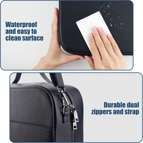 for Apple Vision Pro Carrying Case All-in-one Travel Leather Hard Carry Case Portable Storage Bag for Apple Vision Pro Virtual Reality VR Headset and Accessories in Saudi Arabia