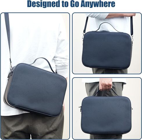 for Apple Vision Pro Carrying Case All-in-one Travel Leather Hard Carry Case Portable Storage Bag for Apple Vision Pro Virtual Reality VR Headset and Accessories in Saudi Arabia
