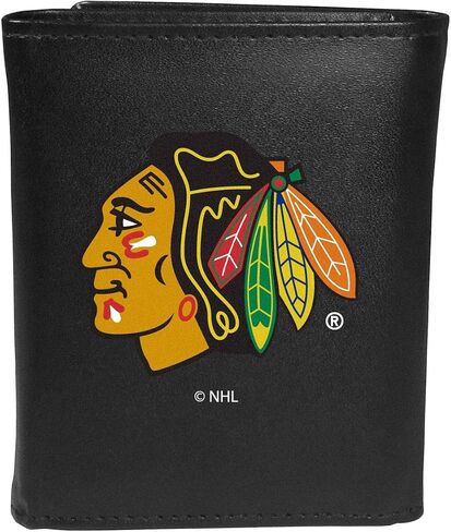 Siskiyou Sports NHL Unisex Leather Tri-fold Wallet, Large Logo in Saudi Arabia