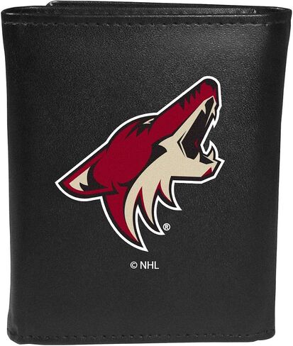 Siskiyou Sports NHL Unisex Leather Tri-fold Wallet, Large Logo in Saudi Arabia