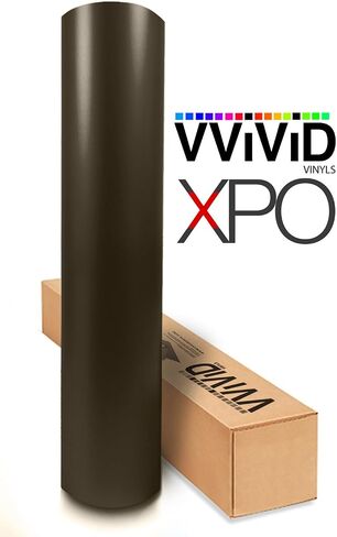 لفافة فينيل VViViViD XPO باللون البني غير اللامع مع تقنية إطلاق الهواء (1 قدم × 5 قدم) in Saudi Arabia