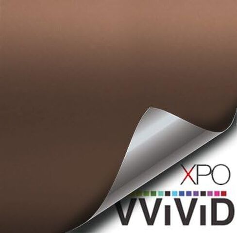 لفافة فينيل VViViViD XPO باللون البني غير اللامع مع تقنية إطلاق الهواء (1 قدم × 5 قدم) in Saudi Arabia
