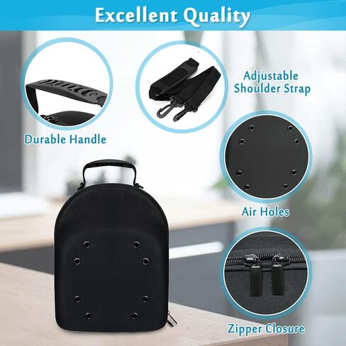 NEPPT قبعة حالة السفر قبعات البيسبول تخزين الناقل القبعات المنظم مربع الكرة قبعة حقيبة حامل حقيبة حمل مع حزام الكتف للرجال والنساء (غطاء الناقل 2-6) in Kuwait