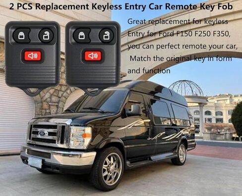 2 قطعة استبدال مفتاح السيارة عن بعد للدخول بدون مفتاح، متوافق مع Ford F150 F250 F350، Lincoln، Mercury، Mazda Escape Expedition Explorer Ranger، CWTWB1U345، CWTWB1U331، CWTWB1U212 in Kuwait