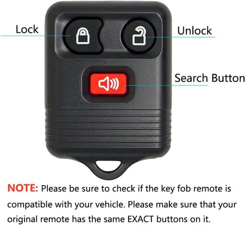 2 قطعة استبدال مفتاح السيارة عن بعد للدخول بدون مفتاح، متوافق مع Ford F150 F250 F350، Lincoln، Mercury، Mazda Escape Expedition Explorer Ranger، CWTWB1U345، CWTWB1U331، CWTWB1U212 in Kuwait