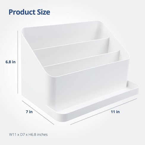 BLUE GINKGO Desk Organizer Tray - Office Organization | Desk Supplies, Pencil Holder, Pen Holder for Desk | Office Desk Accessories (Made in Korea) - Beige in Saudi Arabia