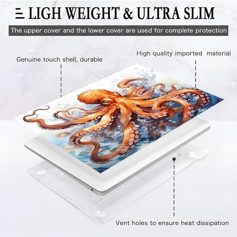 متوافق مع حافظة MacBook Air 13 بوصة 2020 2021 M1 A2337 A2179 A1932، حافظة بلاستيكية صلبة لجهاز Mac Air 13 مع معرف اللمس (2018-2021) - كلب لطيف في يوم ثلجي in Kuwait