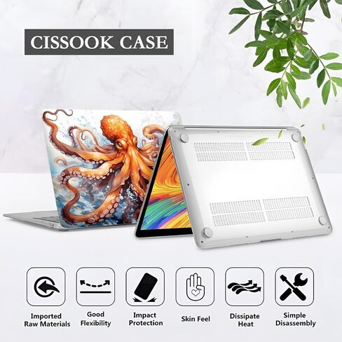 متوافق مع حافظة MacBook Air 13 بوصة 2020 2021 M1 A2337 A2179 A1932، حافظة بلاستيكية صلبة لجهاز Mac Air 13 مع معرف اللمس (2018-2021) - كلب لطيف في يوم ثلجي in Kuwait