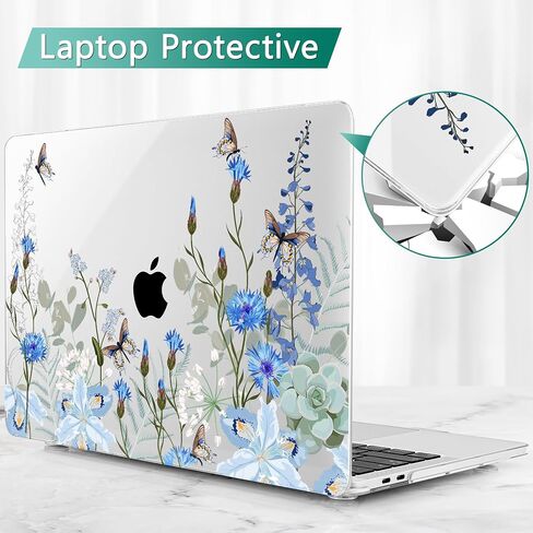 May Chen متوافق مع حافظة MacBook Pro مقاس 16 بوصة إصدار 2020 2019 A2141 مع شريط اللمس ومعرف اللمس، حافظة بلاستيكية صلبة مع غطاء لوحة مفاتيح + واقي شاشة، تقليدي in Kuwait
