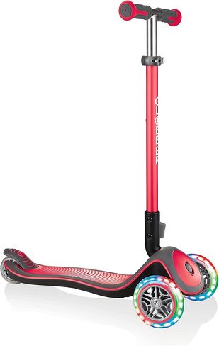 Globber Elite Deluxe Lights Light Up 3-Wheeled Complete Scooter - Ideal for Children 3+ in Saudi Arabia