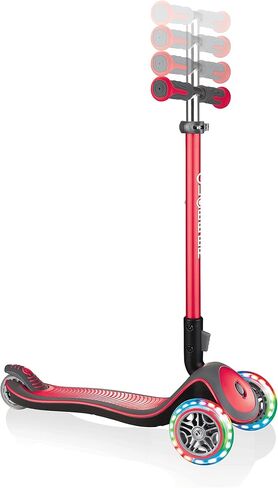 Globber Elite Deluxe Lights Light Up 3-Wheeled Complete Scooter - Ideal for Children 3+ in Saudi Arabia
