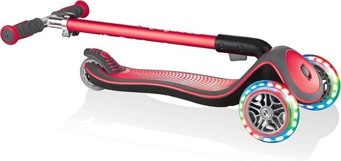 Globber Elite Deluxe Lights Light Up 3-Wheeled Complete Scooter - Ideal for Children 3+ in Saudi Arabia