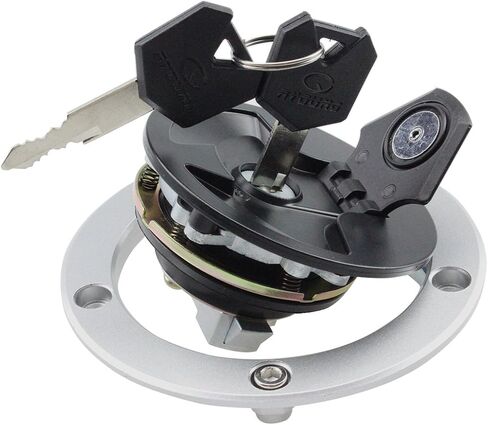 FXCNC 3 Holes Motorcycle Gas Cap Fuel Tank Cap With Key Lock Set Compatible with YZF R1 98-99 YZF R6 98-04 YZF 600 750 XJR1200 XJR400 TDM850 TDM900 TRX850 FJ1200 in Saudi Arabia