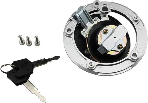 FXCNC 3 Holes Motorcycle Gas Cap Fuel Tank Cap With Key Lock Set Compatible with YZF R1 98-99 YZF R6 98-04 YZF 600 750 XJR1200 XJR400 TDM850 TDM900 TRX850 FJ1200 in Saudi Arabia