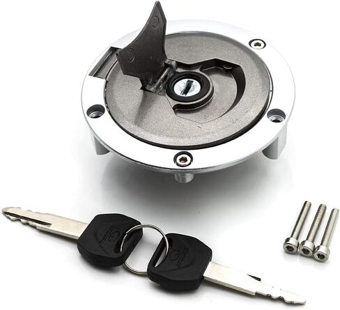FXCNC 3 Holes Motorcycle Gas Cap Fuel Tank Cap With Key Lock Set Compatible with YZF R1 98-99 YZF R6 98-04 YZF 600 750 XJR1200 XJR400 TDM850 TDM900 TRX850 FJ1200 in Saudi Arabia