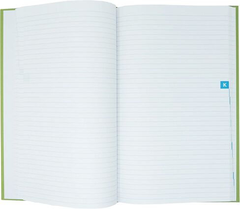 كتاب السجل العسكري الأخضر Tacticai، 8.5 بوصة × 14 بوصة - 288 صفحة، مفهرسة أبجديًا، دفتر سجل لحفظ السجلات، وسلسلة التوريد، والمخزون، والتدريب، والصيانة والعمليات الميدانية، NSN 7530-00-222-3524 in Kuwait